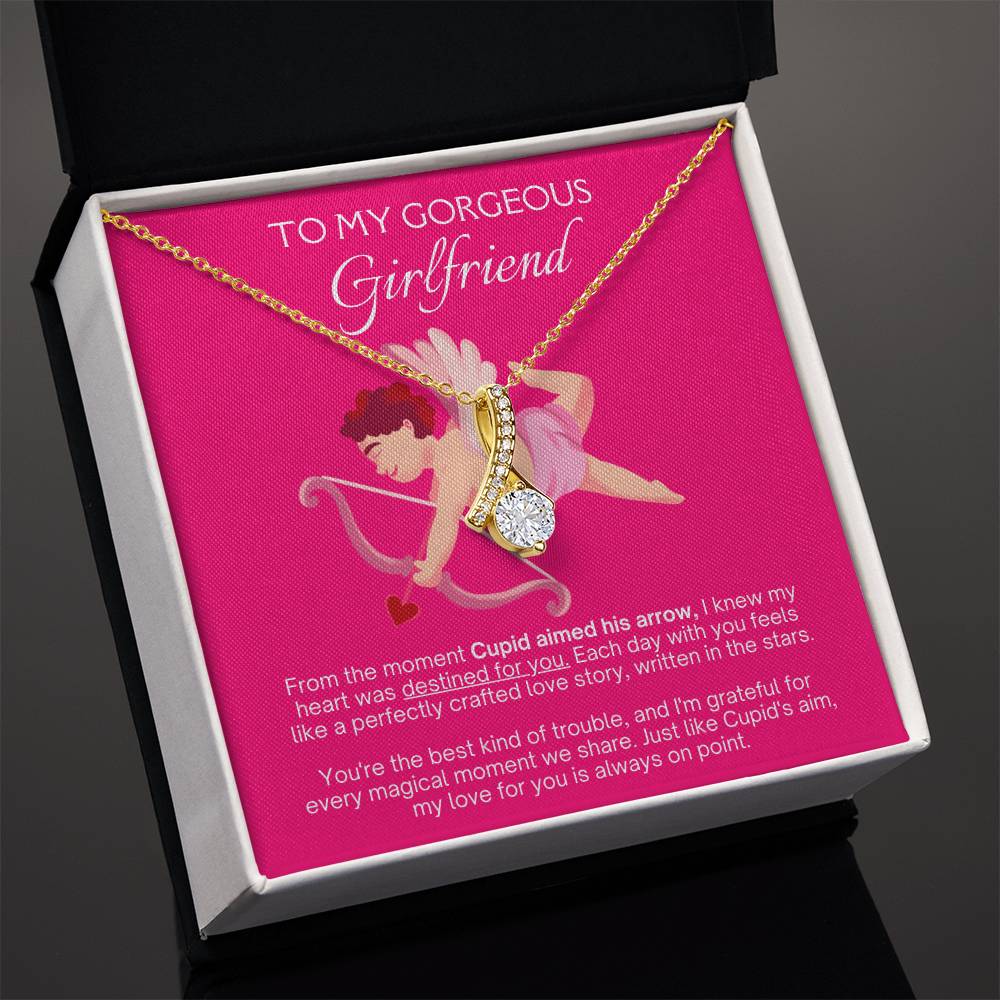 [FOR GIRLFRIEND] Captivate her heart, ignite joyful excitement, and celebrate your beautiful bond with the Alluring Beauty Necklace.