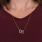[FOR THE LOVE OF YOUR LIFE] Enchant her heart, ignite joyful excitement, and celebrate your beautiful bond with the Interlocking Hearts Necklace. (PINK)