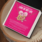 [FOR THE LOVE OF YOUR LIFE] Enchant her heart, ignite joyful excitement, and celebrate your beautiful bond with the Interlocking Hearts Necklace. (PINK)