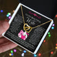 [FOR WIFE] Make her heart race, bring joyful screams of excitement, and celebrate your adorable bond with the Cute Interlocking Hearts Necklace.