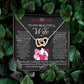 [FOR WIFE] Make her heart race, bring joyful screams of excitement, and celebrate your adorable bond with the Cute Interlocking Hearts Necklace.