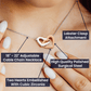 [FOR THE LOVE OF YOUR LIFE] Enchant her heart, ignite joyful excitement, and celebrate your beautiful bond with the Interlocking Hearts Necklace. (BLACK)