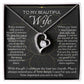 [FOR WIFE] Remind her of your endless love, Make her heart flutter, and celebrate your cherished bond with the Forever Love Necklace.