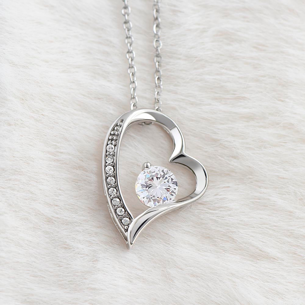 [FOR WIFE] Remind her of your endless love, Make her heart flutter, and celebrate your cherished bond with the Forever Love Necklace.