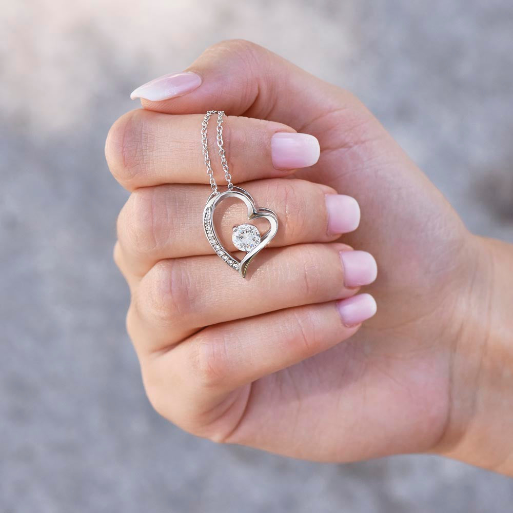 [FOR WIFE] Spark her joy, bring smiles of excitement, and honor your special bond with the Forever Love Necklace.