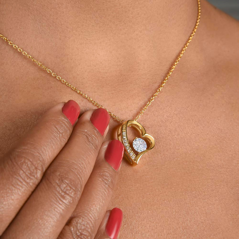 [FOR WIFE] Remind her of your endless love, Make her heart flutter, and celebrate your cherished bond with the Forever Love Necklace.